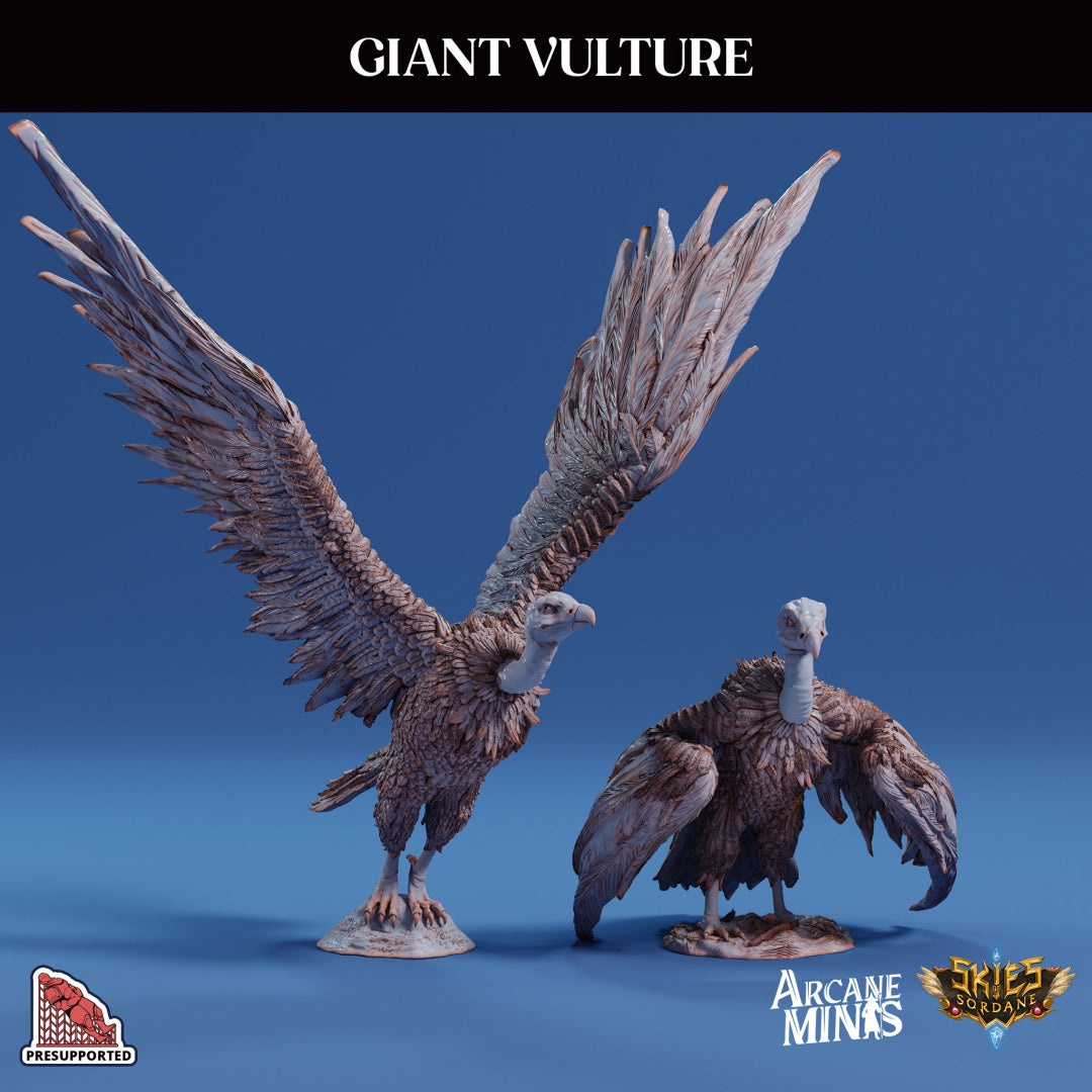 3D Printed Sordane Publishing Arcane Minis Giant Vulture Cult of Umiera 28 32mm D&D - 3D Printing Boss 