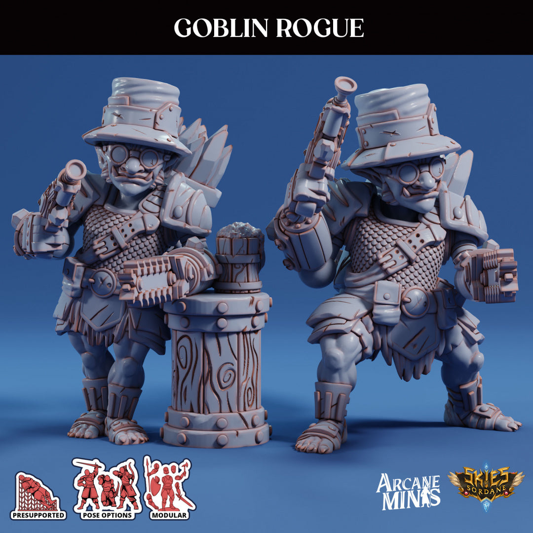 3D Printed Sordane Publishing Arcane Minis Goblin Rogue Scrapper Pirates Set 28 32mm D&D - 3D Printing Boss 