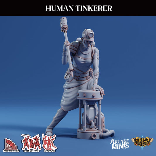 3D Printed Sordane Publishing Arcane Minis Human Tinkerer Scrapper Pirates Set 28 32mm D&D - 3D Printing Boss 