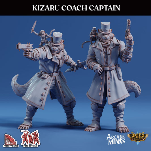 3D Printed Sordane Publishing Arcane Minis Kizaru Coach Captain Cult of Umiera 28 32mm D&D - 3D Printing Boss 