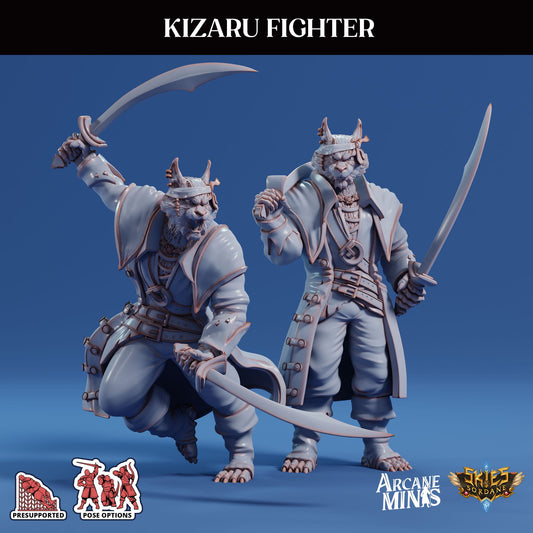 3D Printed Sordane Publishing Arcane Minis Kizaru Fighter Swindler's Luck Part Two 28 32mm D&D - 3D Printing Boss 