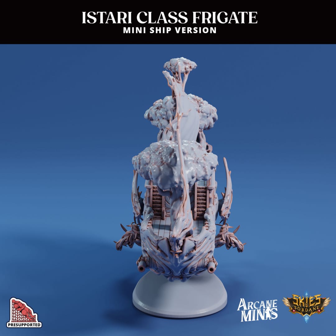3D Printed Sordane Publishing Arcane Minis Mini Ship - Istari Frigate - 3D Printing Boss 