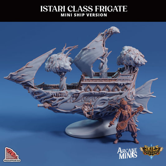 3D Printed Sordane Publishing Arcane Minis Mini Ship - Istari Frigate - 3D Printing Boss 
