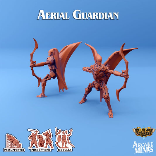 3D Printed Sordane Publishing Arcane Minis Shard Guardians Aerial Set Shard Guardian Set 28 32mm D&D - 3D Printing Boss