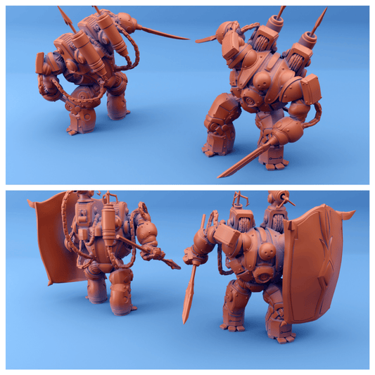 3D Printed Sordane Publishing Arcane Minis Shard Guardians Assault Set Shard Guardian Set 28 32mm D&D - 3D Printing Boss 