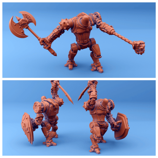 3D Printed Sordane Publishing Arcane Minis Shard Guardians Combat Set Shard Guardian Set 28 32mm D&D - 3D Printing Boss 
