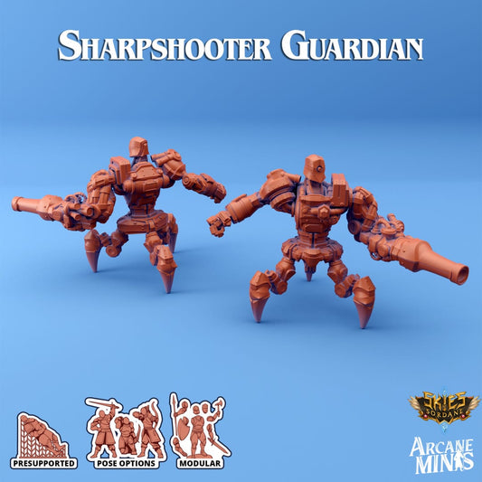 3D Printed Sordane Publishing Arcane Minis Shard Guardians Sharpshooter Set Shard Guardian Set 28 32mm D&D - 3D Printing Boss 