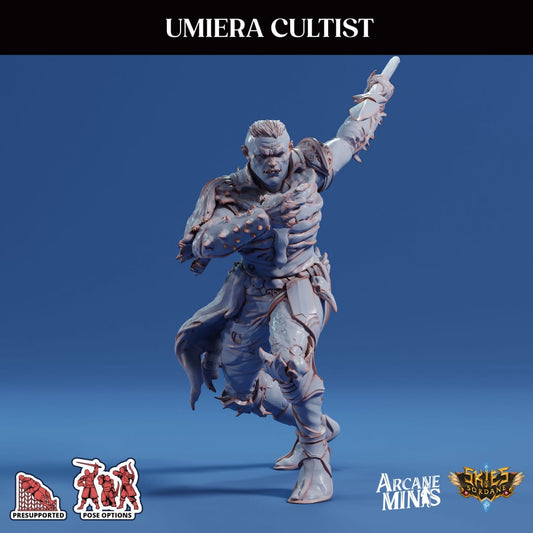 3D Printed Sordane Publishing Arcane Minis Umiera Cultist 2 Cult of Umiera 28 32mm D&D - 3D Printing Boss 