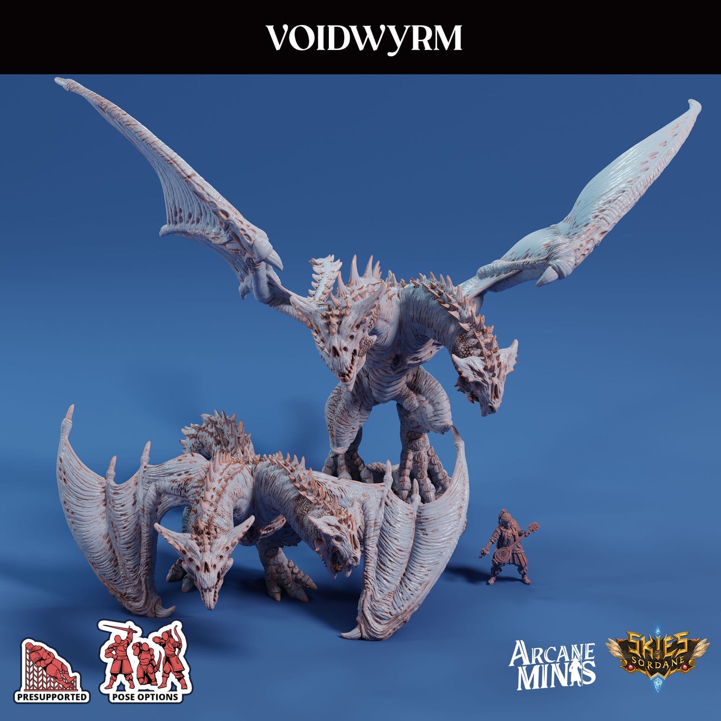 3D Printed Sordane Publishing Arcane Minis Voidwyrm Swindler's Luck Part Two 28 32mm D&D - 3D Printing Boss 