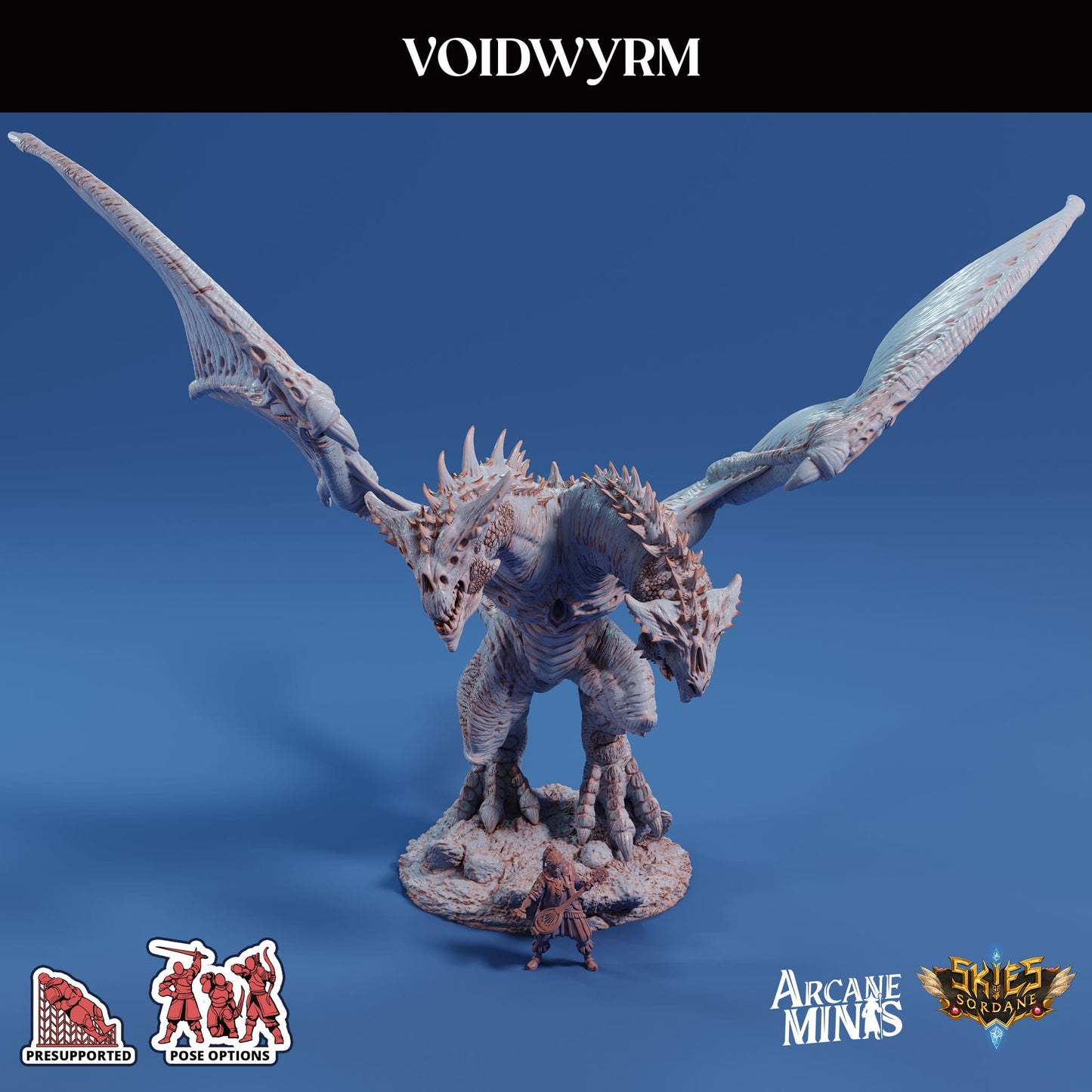 3D Printed Sordane Publishing Arcane Minis Voidwyrm Swindler's Luck Part Two 28 32mm D&D - 3D Printing Boss 