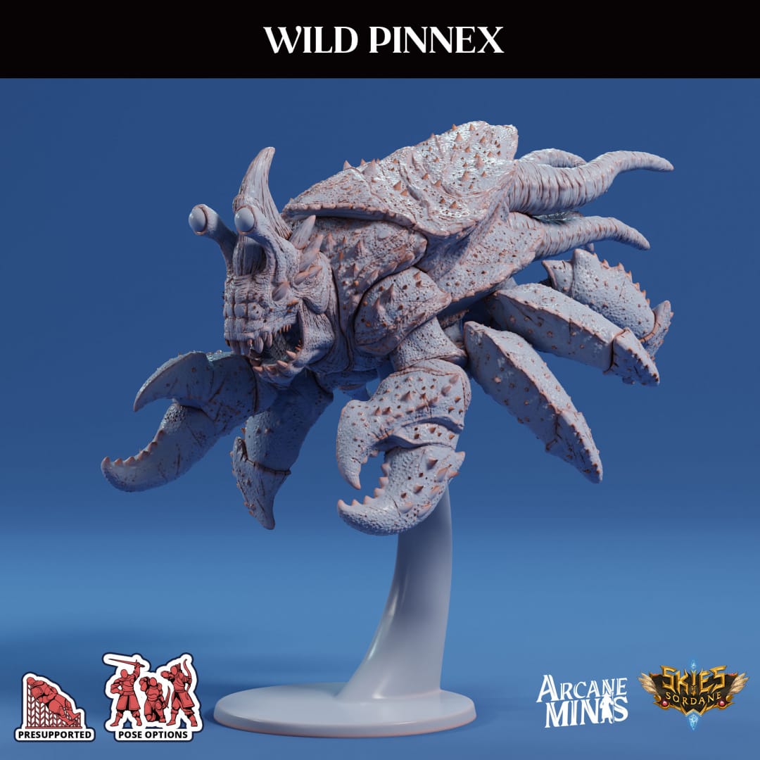 3D Printed Sordane Publishing Arcane Minis Wild Pinnex Mighty Skies A Sordane Stories Set 28 32mm D&D - 3D Printing Boss 