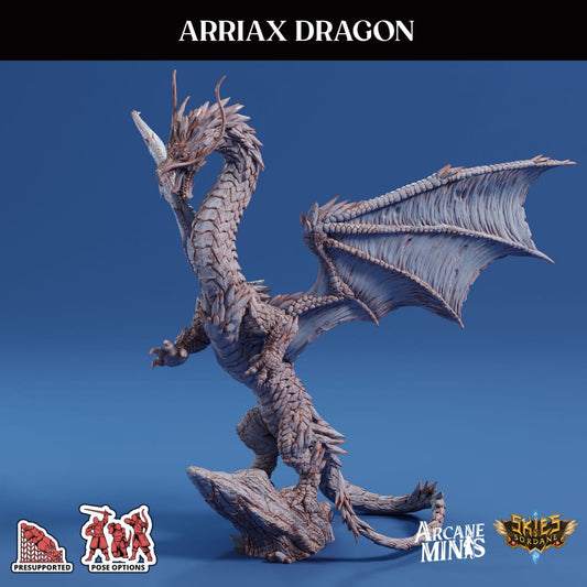 3D Printed Sordane Publishing Arriax Dragon Mighty Skies A Sordane Stories Set 28 32mm D&D - 3D Printing Boss 