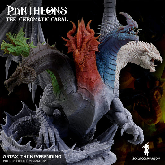 3D Printed Sordane Publishing Artax Pantheons The Chromatic Cabal 28 32mm D&D - 3D Printing Boss 
