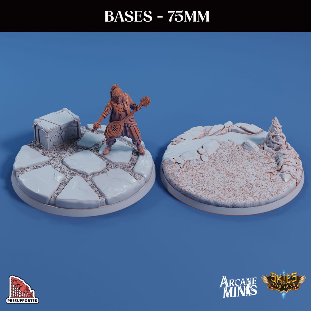 3D Printed Sordane Publishing Base Pack 1 Sordane Bases 28 32mm D&D - 3D Printing Boss 