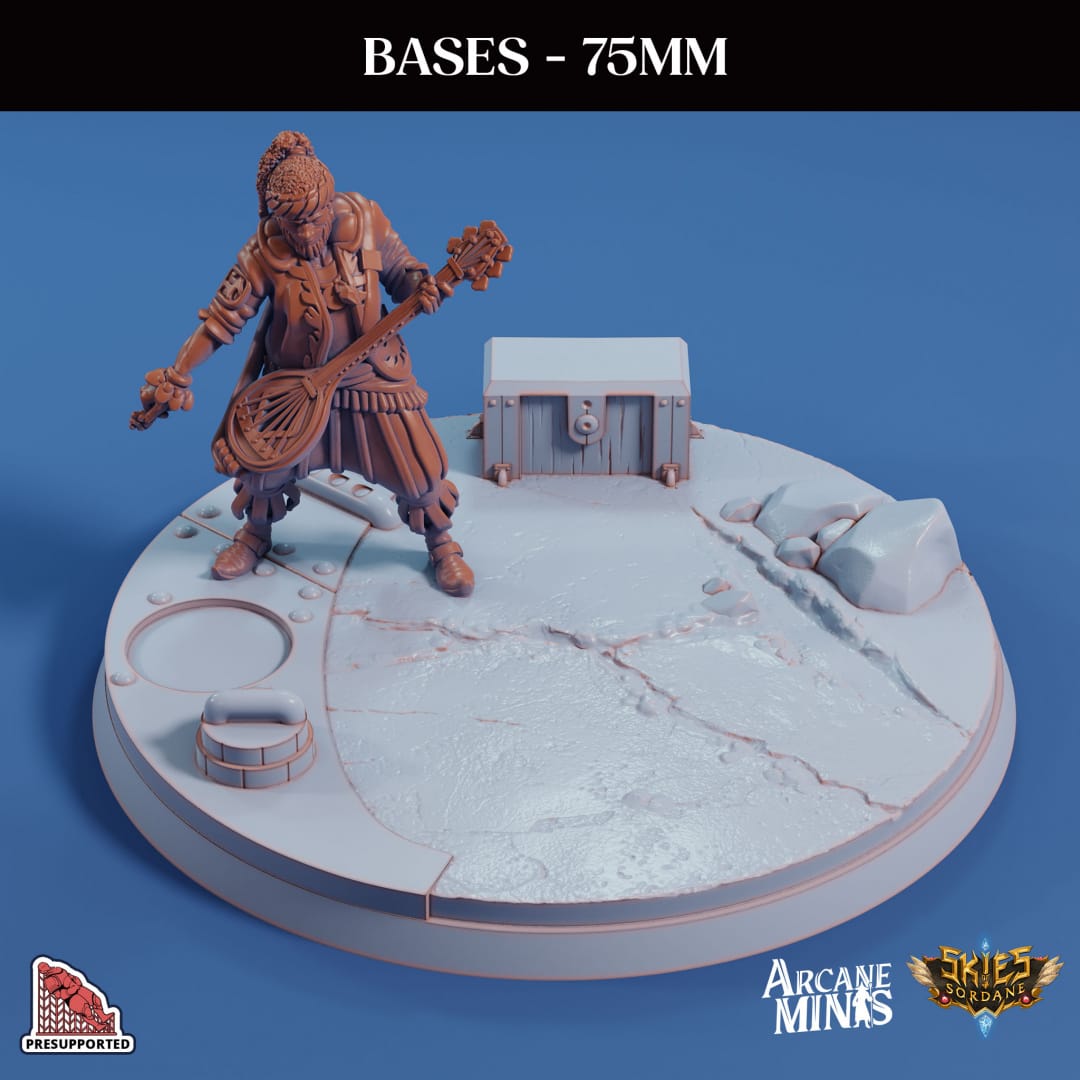 3D Printed Sordane Publishing Base Pack 2 Sordane Bases 28 32mm D&D - 3D Printing Boss 