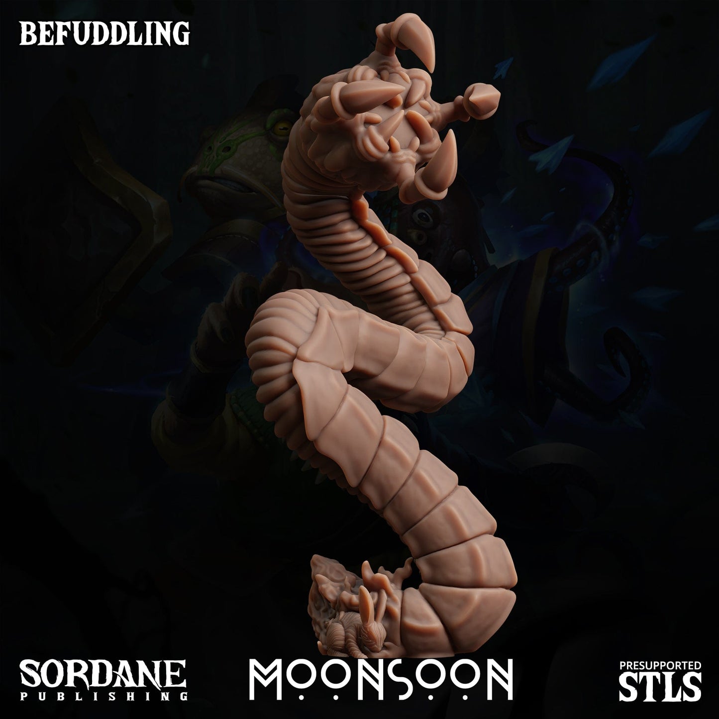 3D Printed Sordane Publishing Befuddling Moonsoon 28 32mm D&D - 3D Printing Boss 