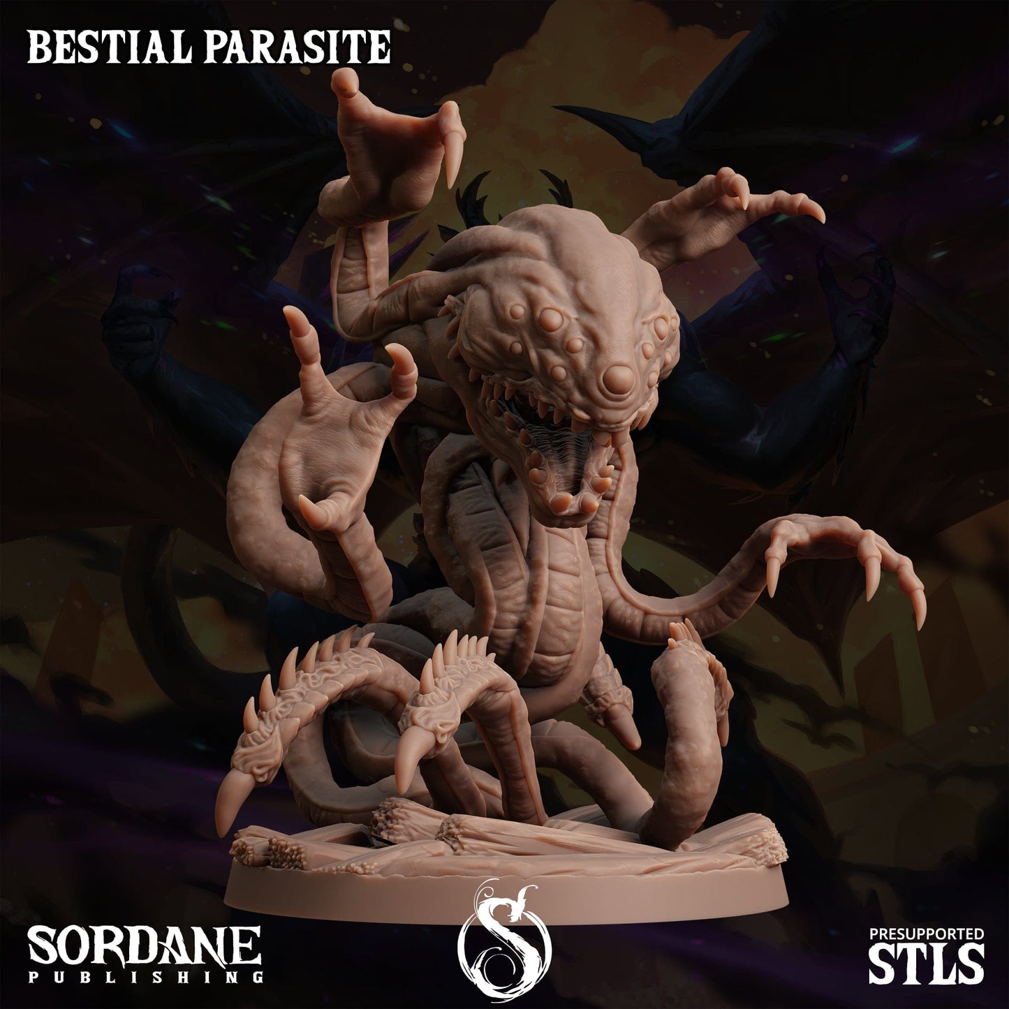 3D Printed Sordane Publishing Bestial Parasite Monster Mayhem II 28 32mm D&D - 3D Printing Boss 