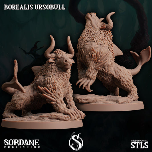 3D Printed Sordane Publishing Borealis Ursobull 28 32mm D&D - 3D Printing Boss 