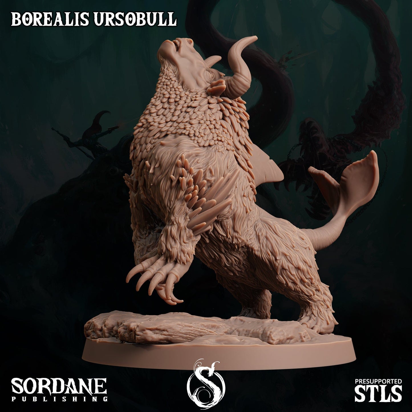 3D Printed Sordane Publishing Borealis Ursobull 28 32mm D&D - 3D Printing Boss 