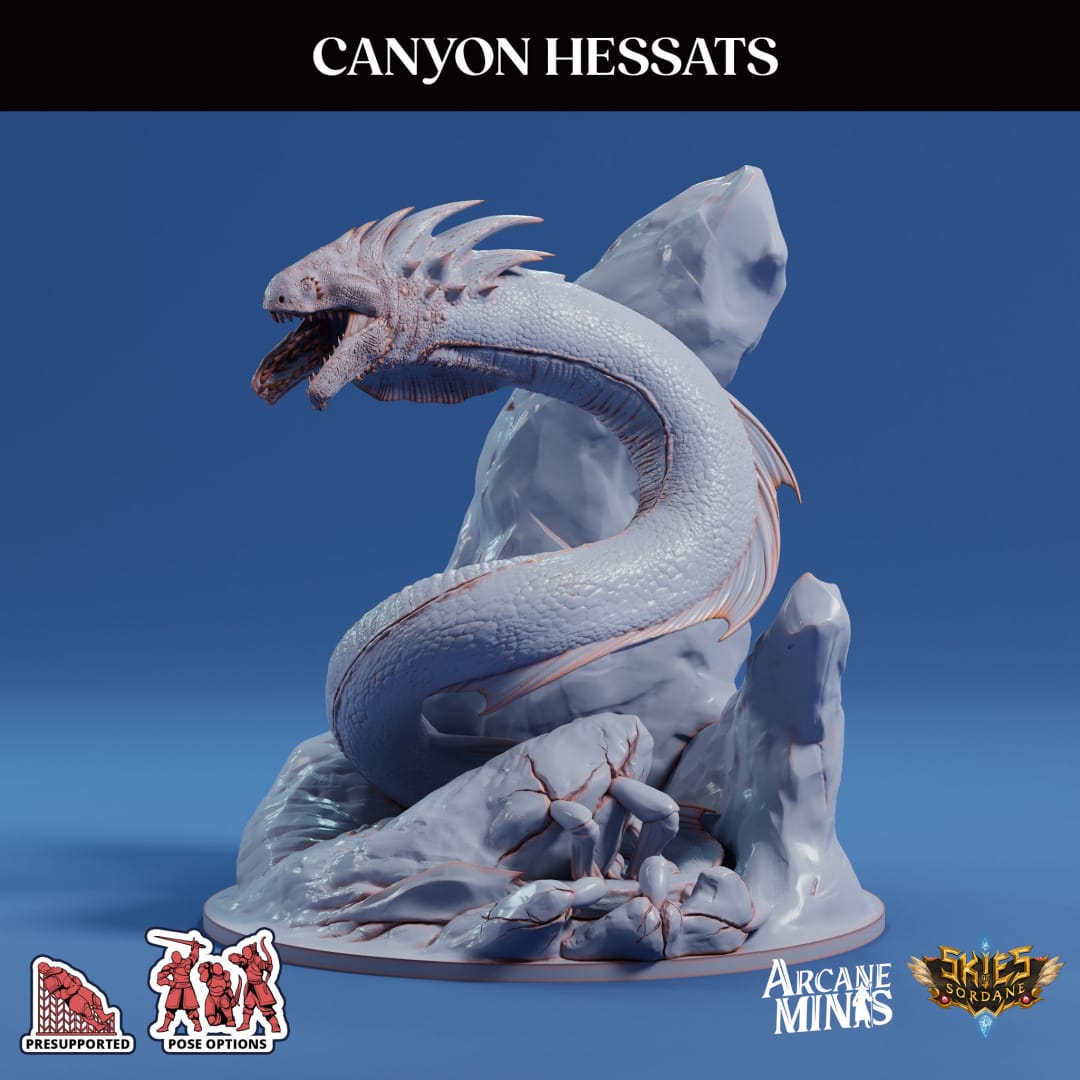 3D Printed Sordane Publishing Canyon Hessats 28 32mm D&D - 3D Printing Boss 