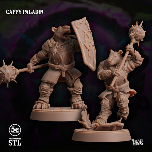 3D Printed Sordane Publishing Cappy Paladin 28 32mm D&D - 3D Printing Boss 