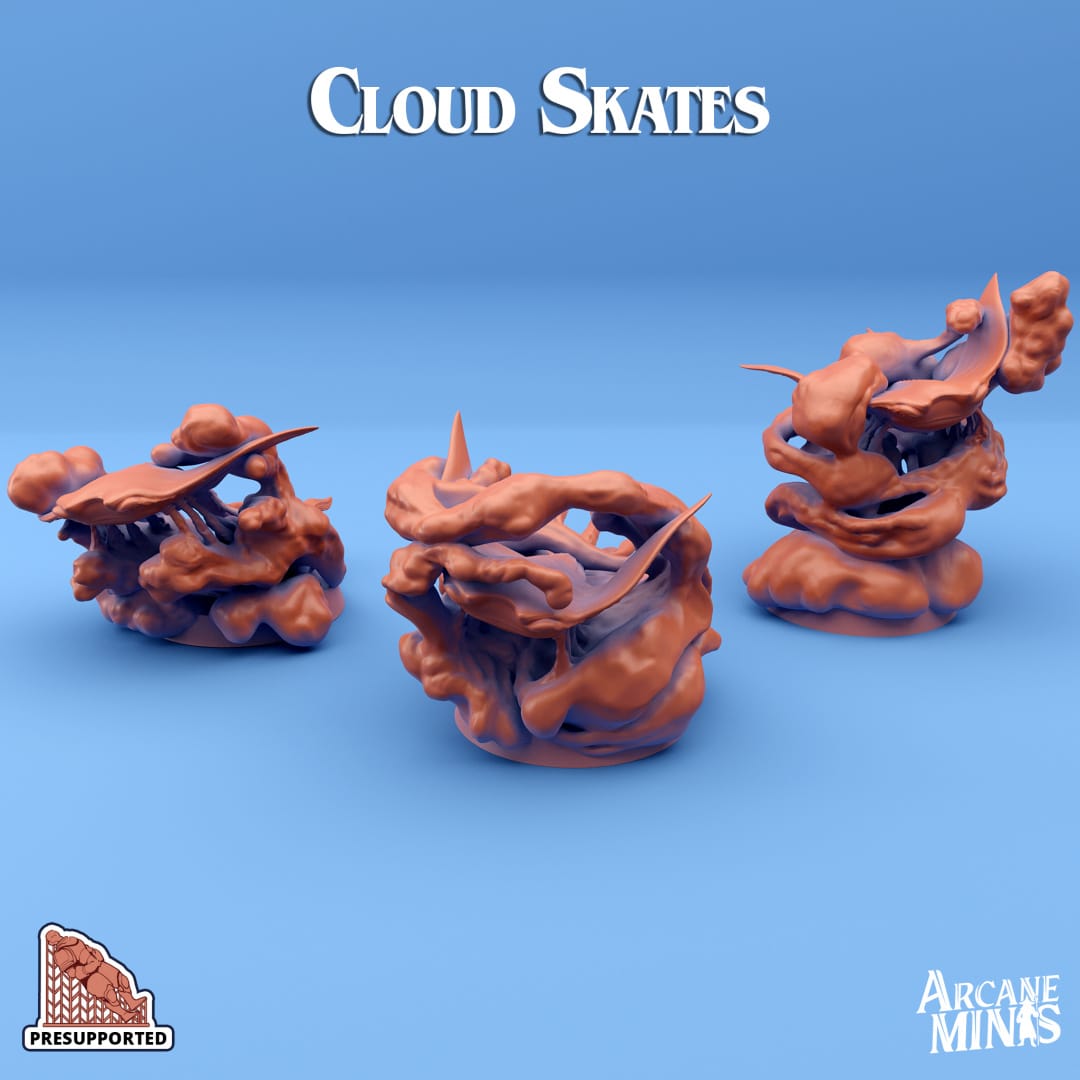 3D Printed Sordane Publishing Cloud Skates 28 32mm D&D - 3D Printing Boss 