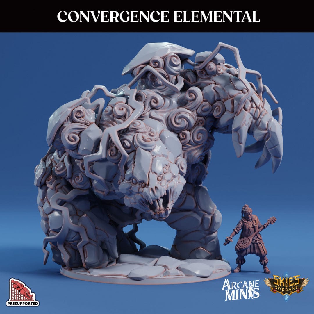 3D Printed Sordane Publishing Convergence Storm Elemental Discovering Aldarra Adventure 28 32mm D&D - 3D Printing Boss 
