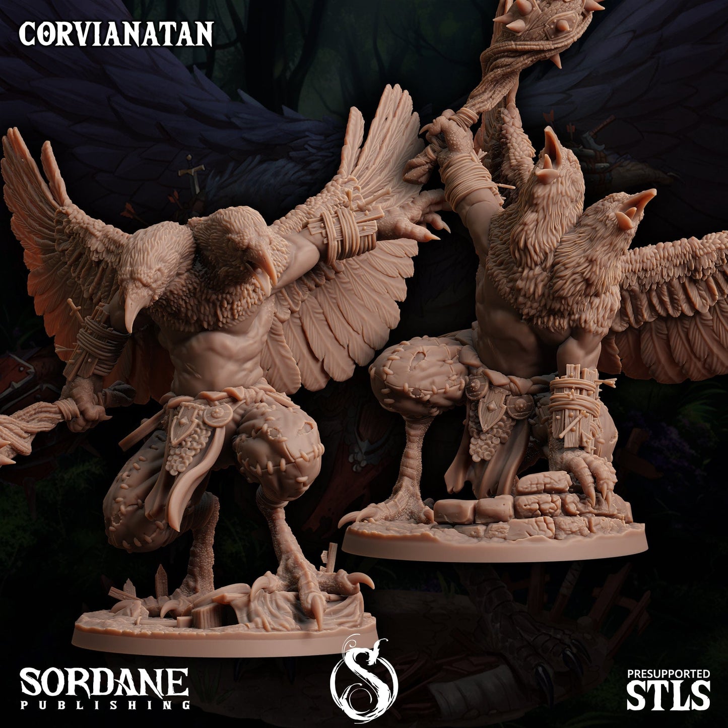 3D Printed Sordane Publishing Corvianatan Burrows Below 28 32mm D&D - 3D Printing Boss 