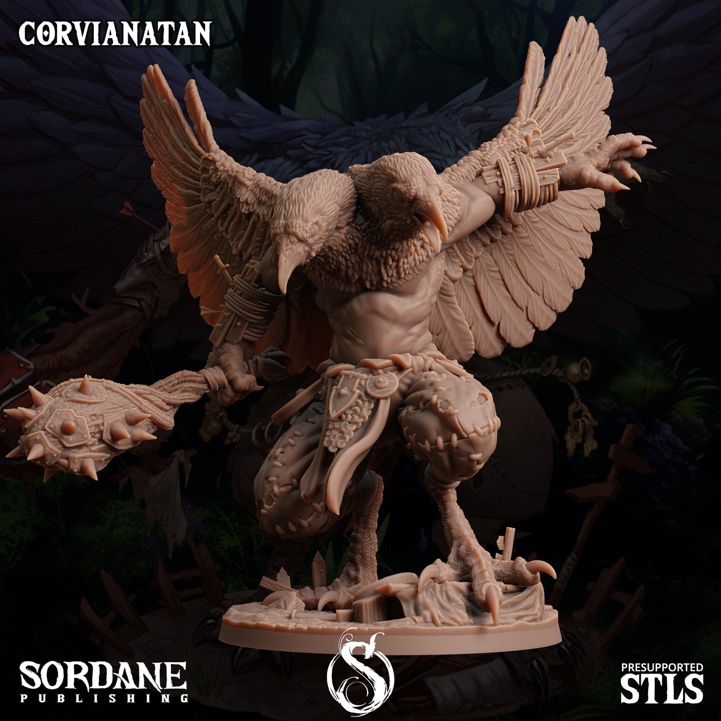 3D Printed Sordane Publishing Corvianatan Burrows Below 28 32mm D&D - 3D Printing Boss 