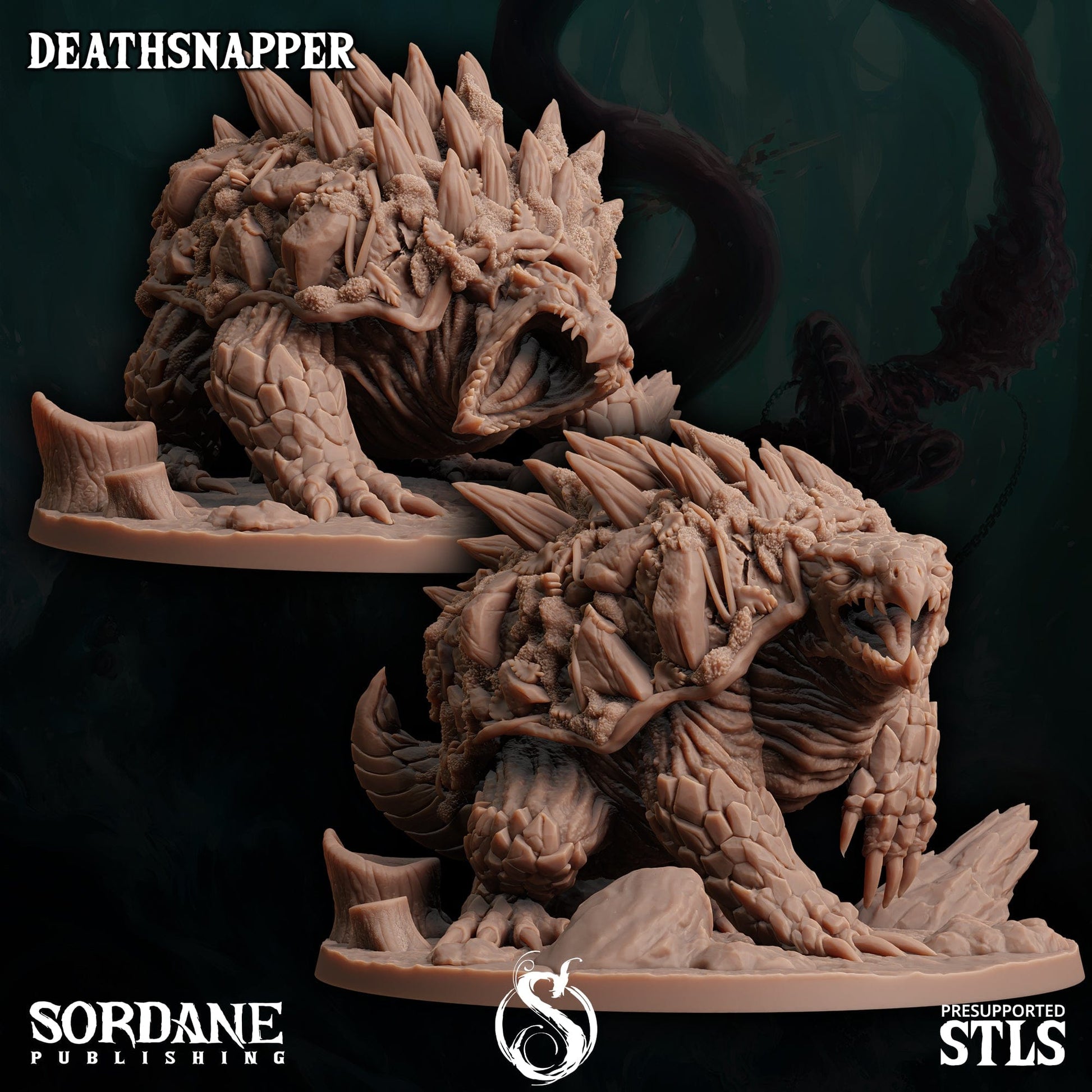 3D Printed Sordane Publishing Deathsnapper 28 32mm D&D - 3D Printing Boss 