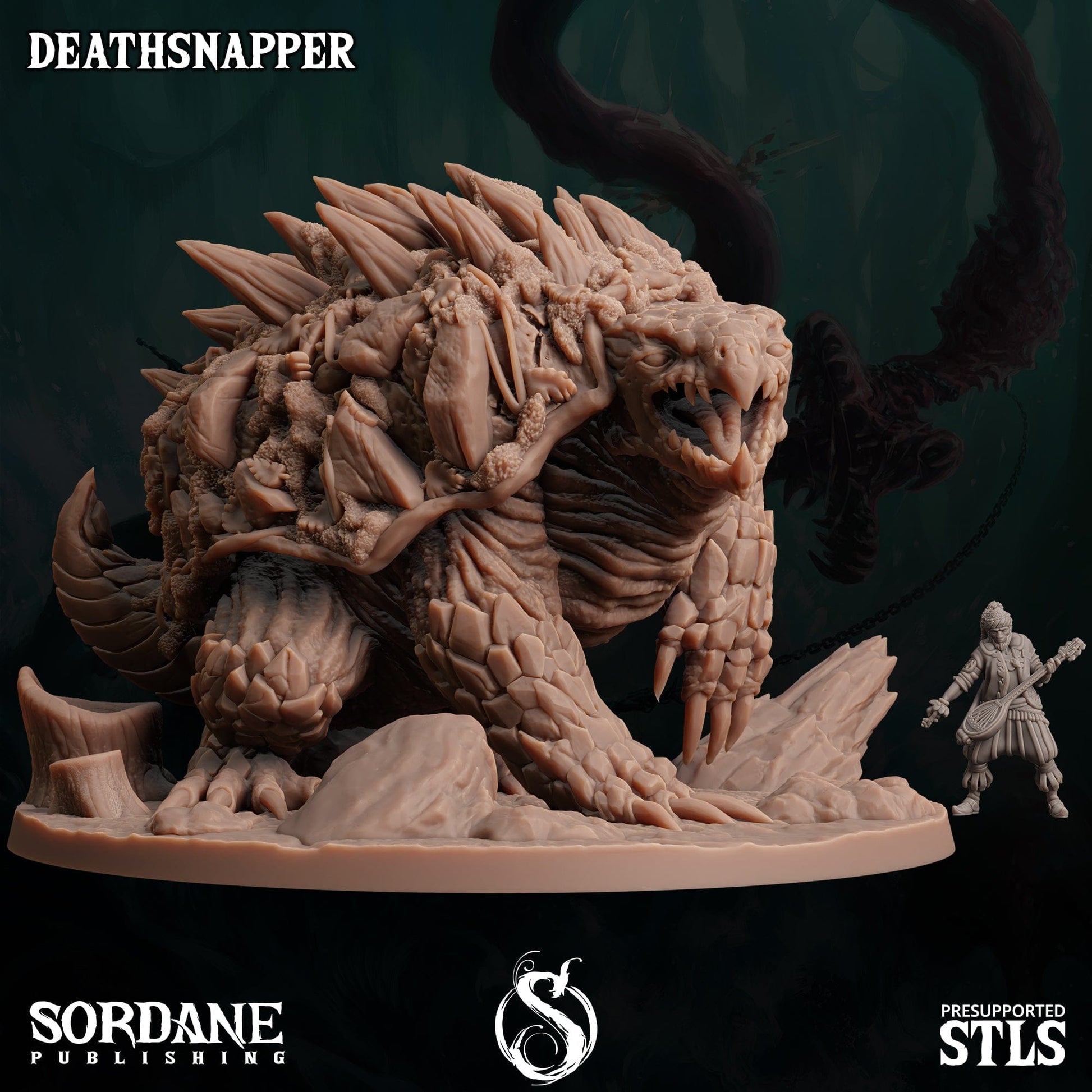 3D Printed Sordane Publishing Deathsnapper 28 32mm D&D - 3D Printing Boss 
