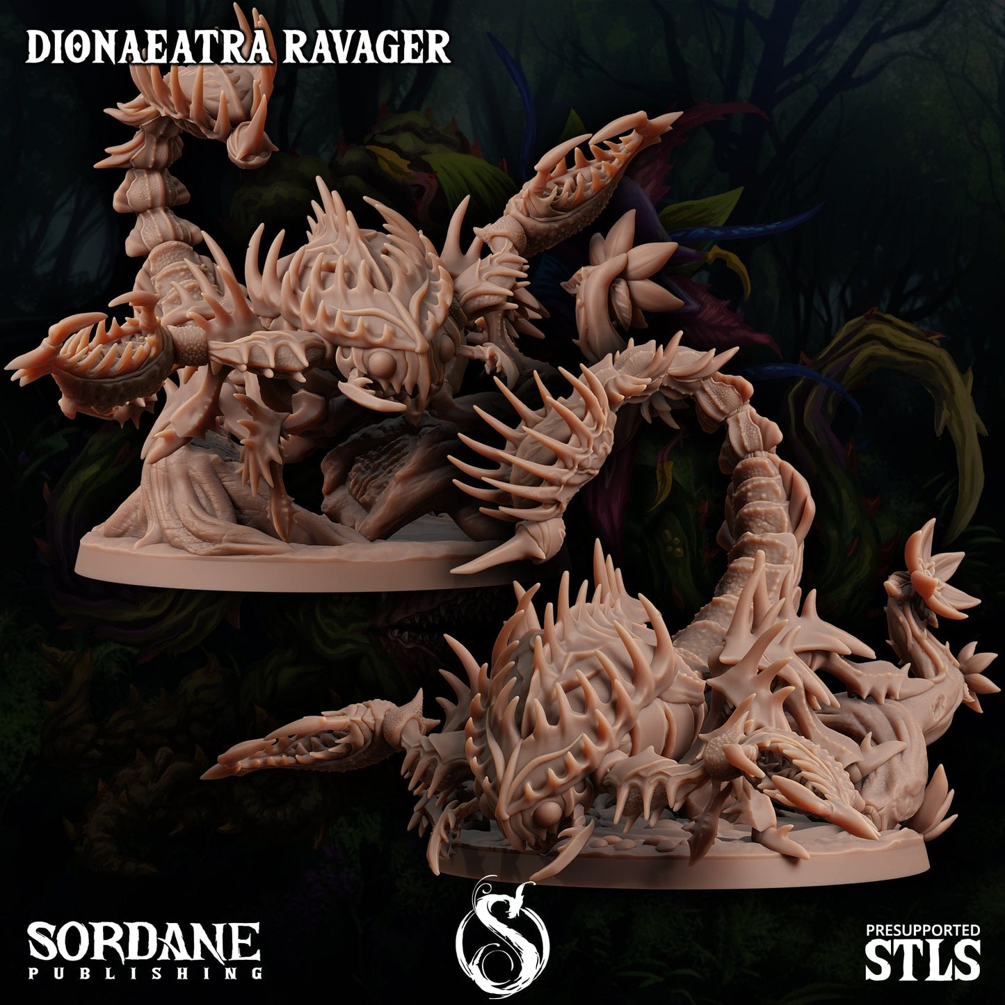 3D Printed Sordane Publishing Dionaeatra Ravager Cupid's Embrace Set 28 32mm D&D - 3D Printing Boss 