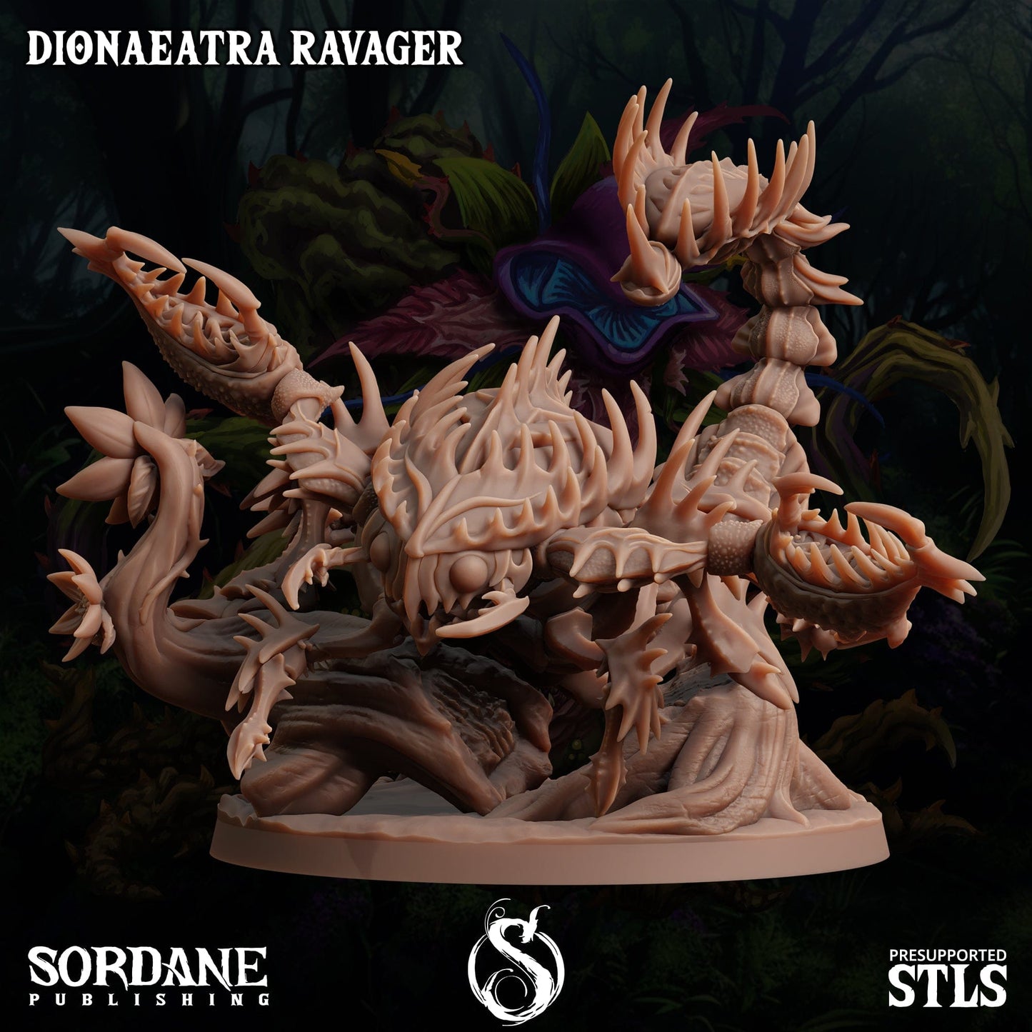 3D Printed Sordane Publishing Dionaeatra Ravager Cupid's Embrace Set 28 32mm D&D - 3D Printing Boss 