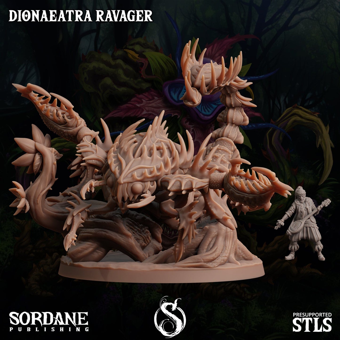 3D Printed Sordane Publishing Dionaeatra Ravager Cupid's Embrace Set 28 32mm D&D - 3D Printing Boss 