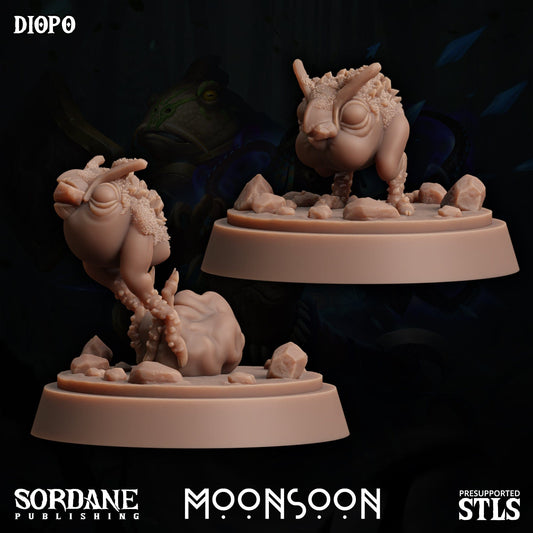 3D Printed Sordane Publishing Diopo Moonsoon 28 32mm D&D - 3D Printing Boss 