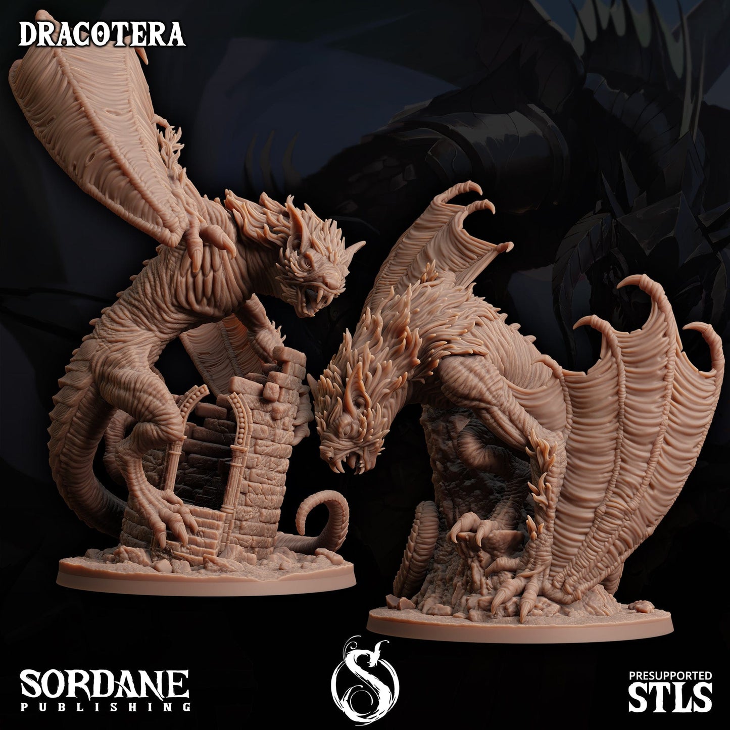 3D Printed Sordane Publishing Dracotera 28 32mm D&D - 3D Printing Boss 