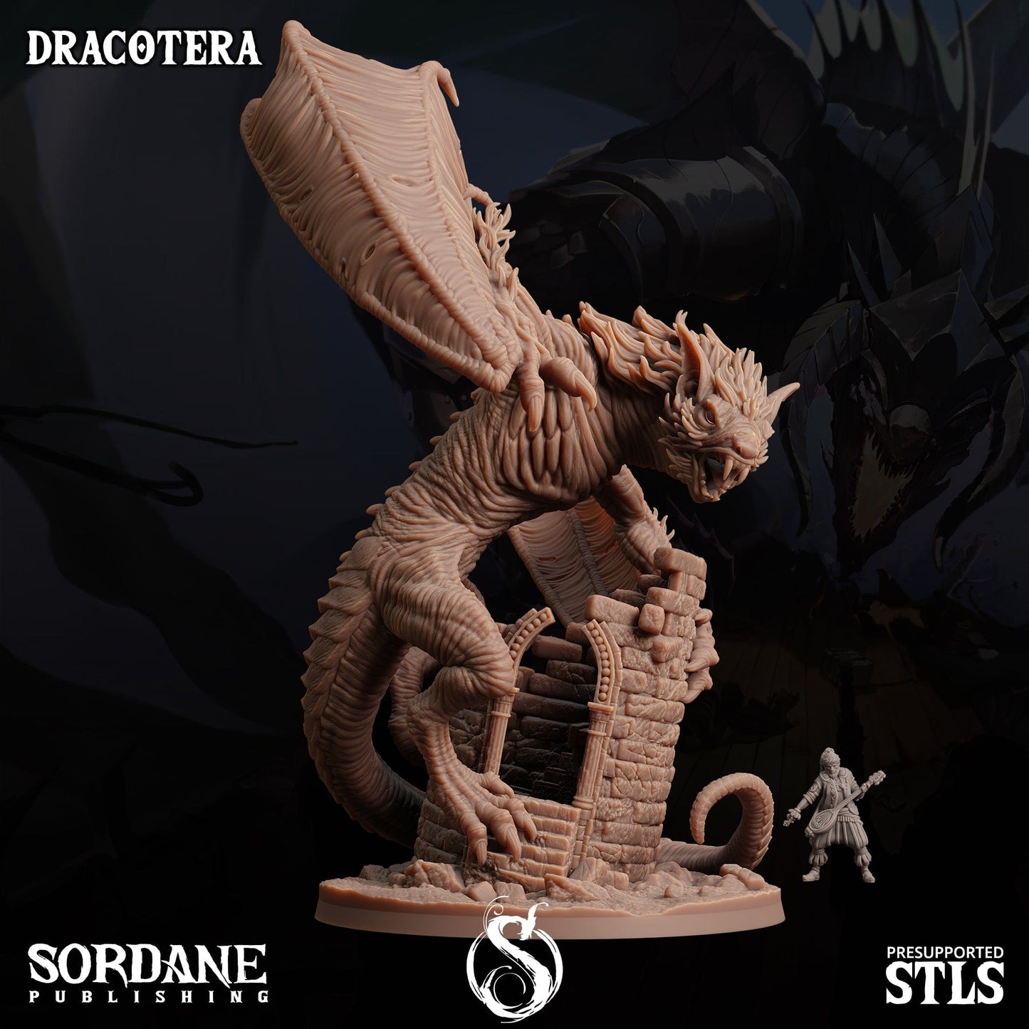 3D Printed Sordane Publishing Dracotera 28 32mm D&D - 3D Printing Boss 