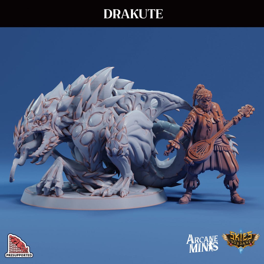 3D Printed Sordane Publishing Drakute Discovering Aldarra Adventure 28 32mm D&D - 3D Printing Boss 