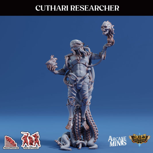 3D Printed Sordane Publishing Echoes of Madness - A Sordane Stories Cuthari Researcher 28 32mm D&D - 3D Printing Boss