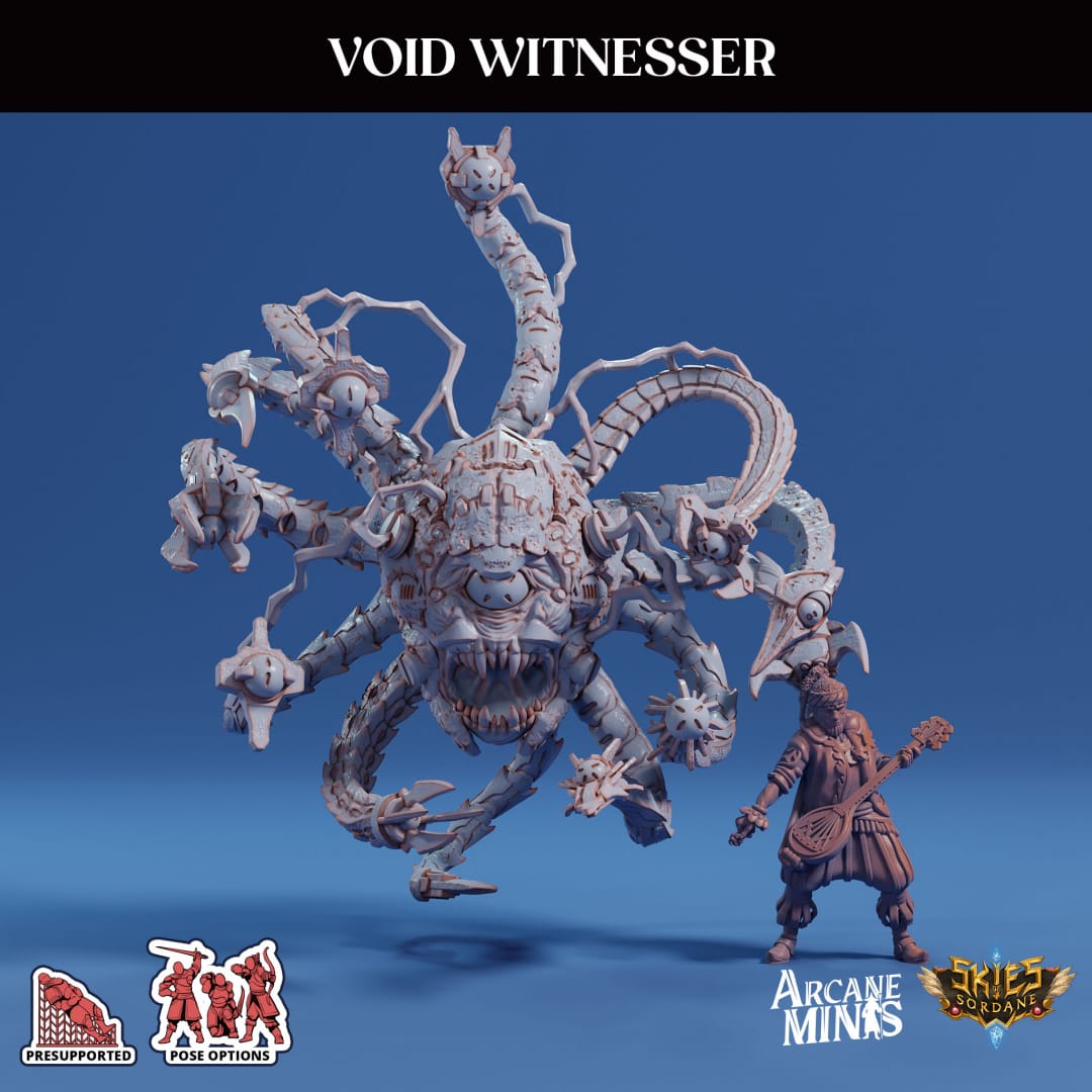 3D Printed Sordane Publishing Echoes of Madness - A Sordane Stories Void Witnesser 28 32mm D&D - 3D Printing Boss 
