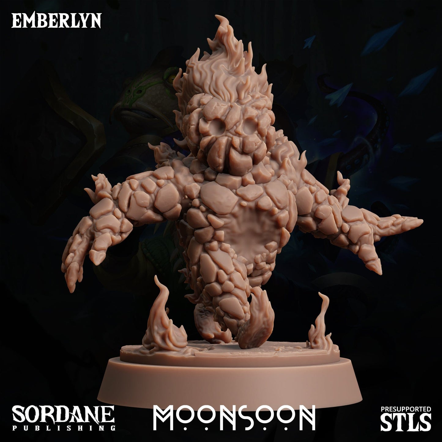 3D Printed Sordane Publishing Emberlyn Moonsoon 28 32mm D&D - 3D Printing Boss 