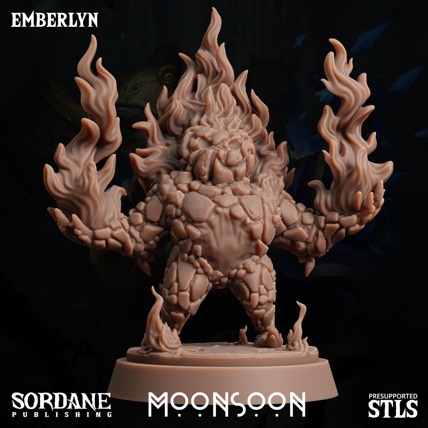 3D Printed Sordane Publishing Emberlyn Moonsoon 28 32mm D&D - 3D Printing Boss 