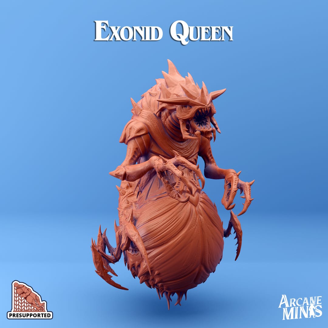 3D Printed Sordane Publishing Exonids Queen Set 28 32mm D&D - 3D Printing Boss 