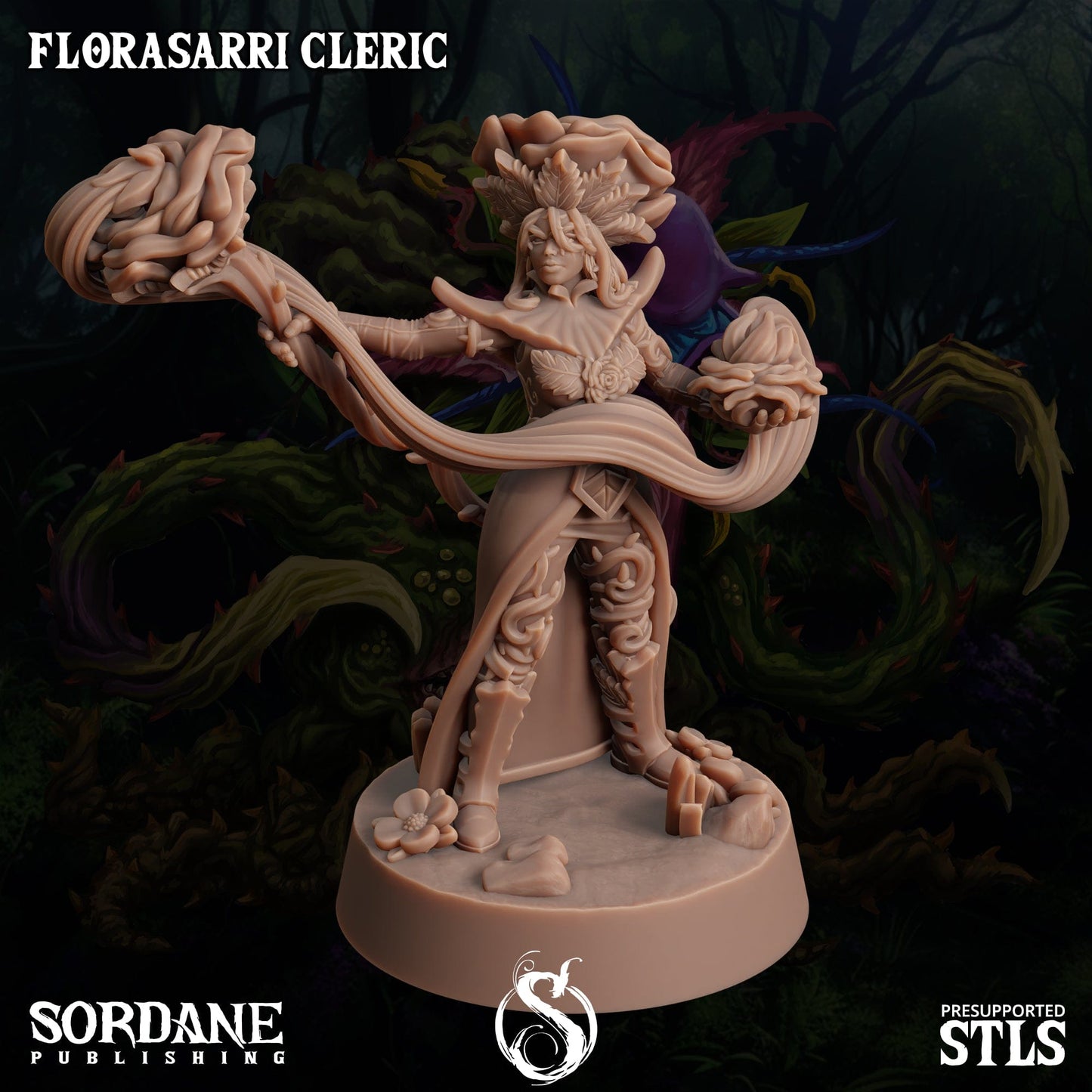 3D Printed Sordane Publishing Florasarri Cleric Cupid's Embrace Set 28 32mm D&D - 3D Printing Boss 