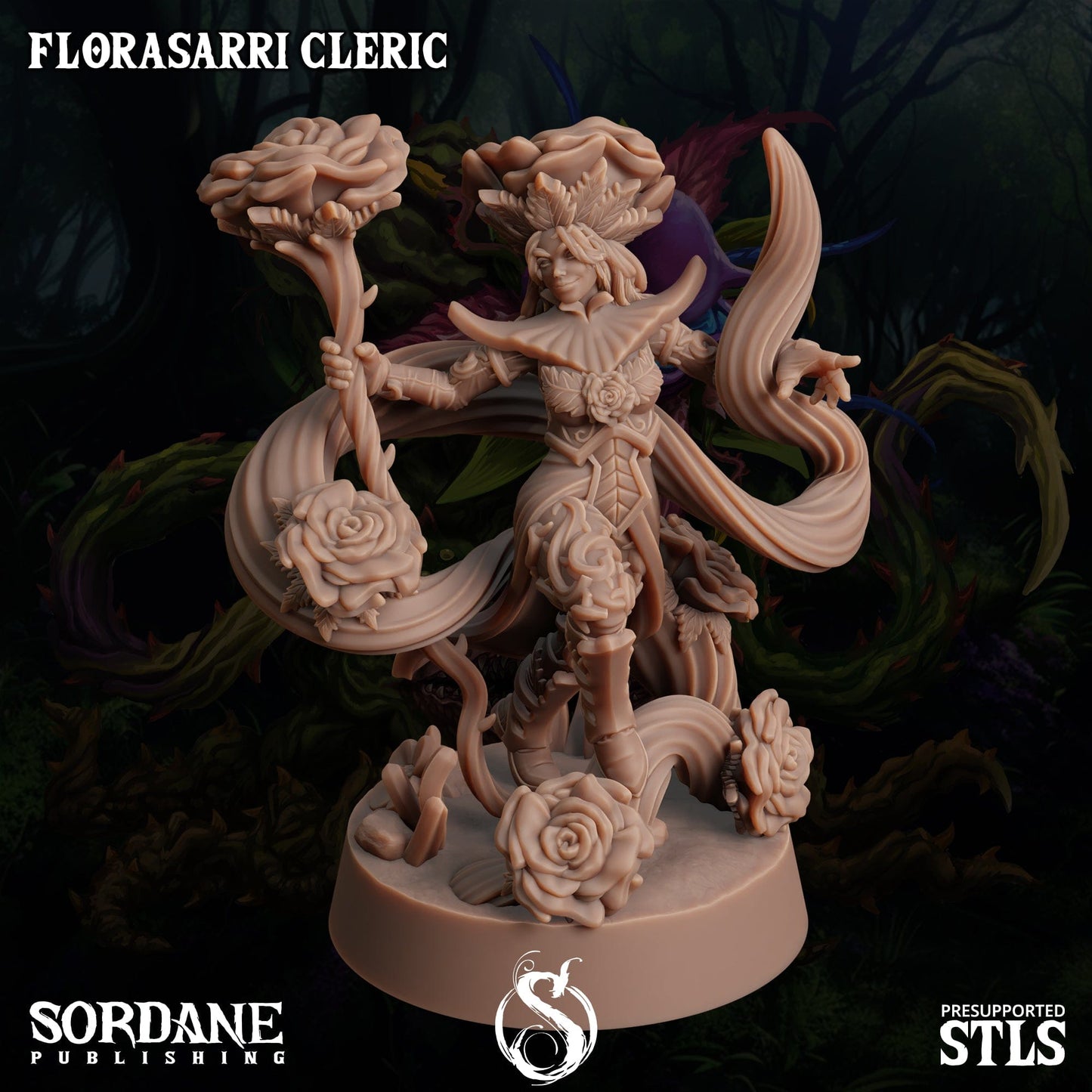 3D Printed Sordane Publishing Florasarri Cleric Cupid's Embrace Set 28 32mm D&D - 3D Printing Boss 