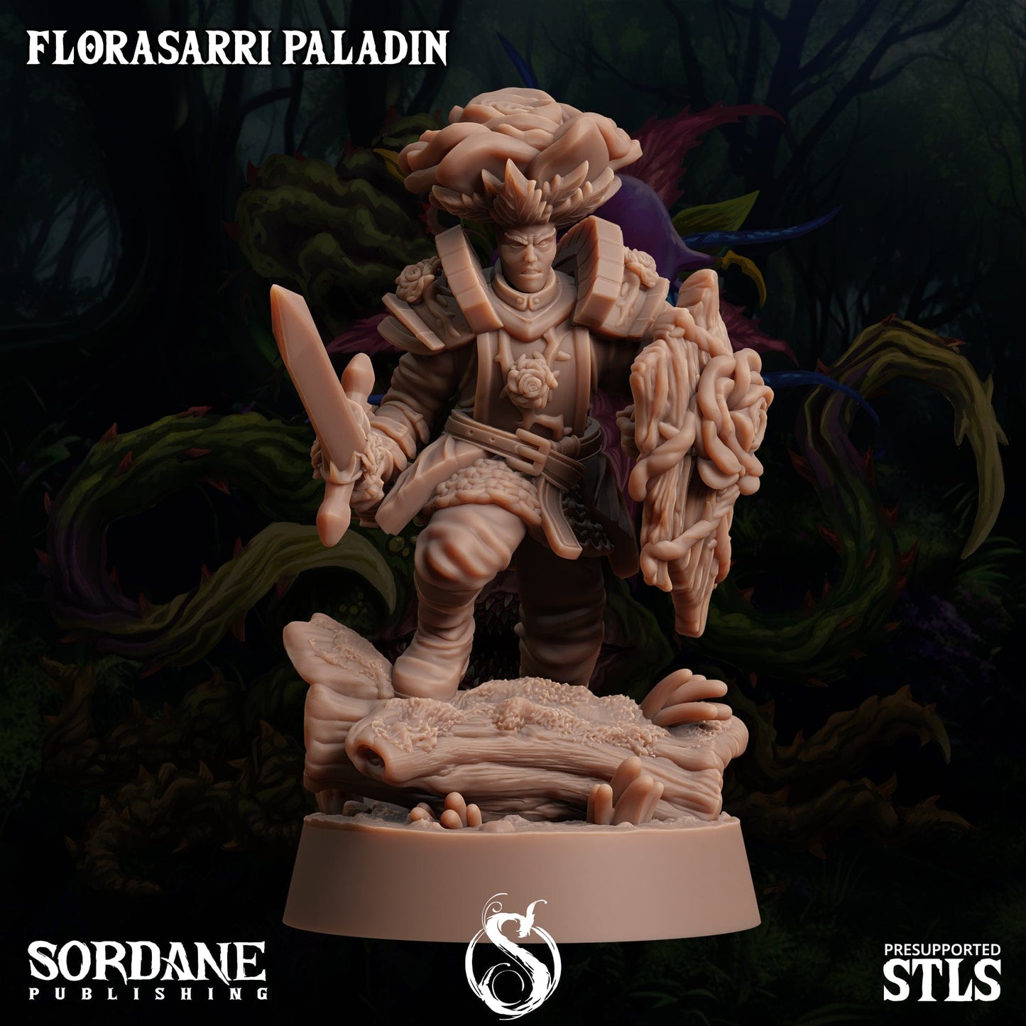 3D Printed Sordane Publishing Florasarri Paladin Cupid's Embrace Set 28 32mm D&D - 3D Printing Boss 