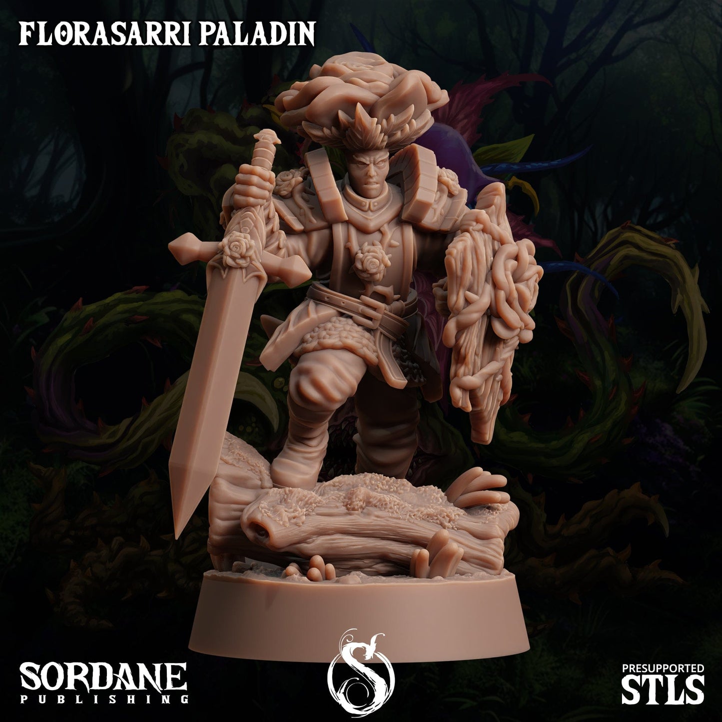 3D Printed Sordane Publishing Florasarri Paladin Cupid's Embrace Set 28 32mm D&D - 3D Printing Boss 