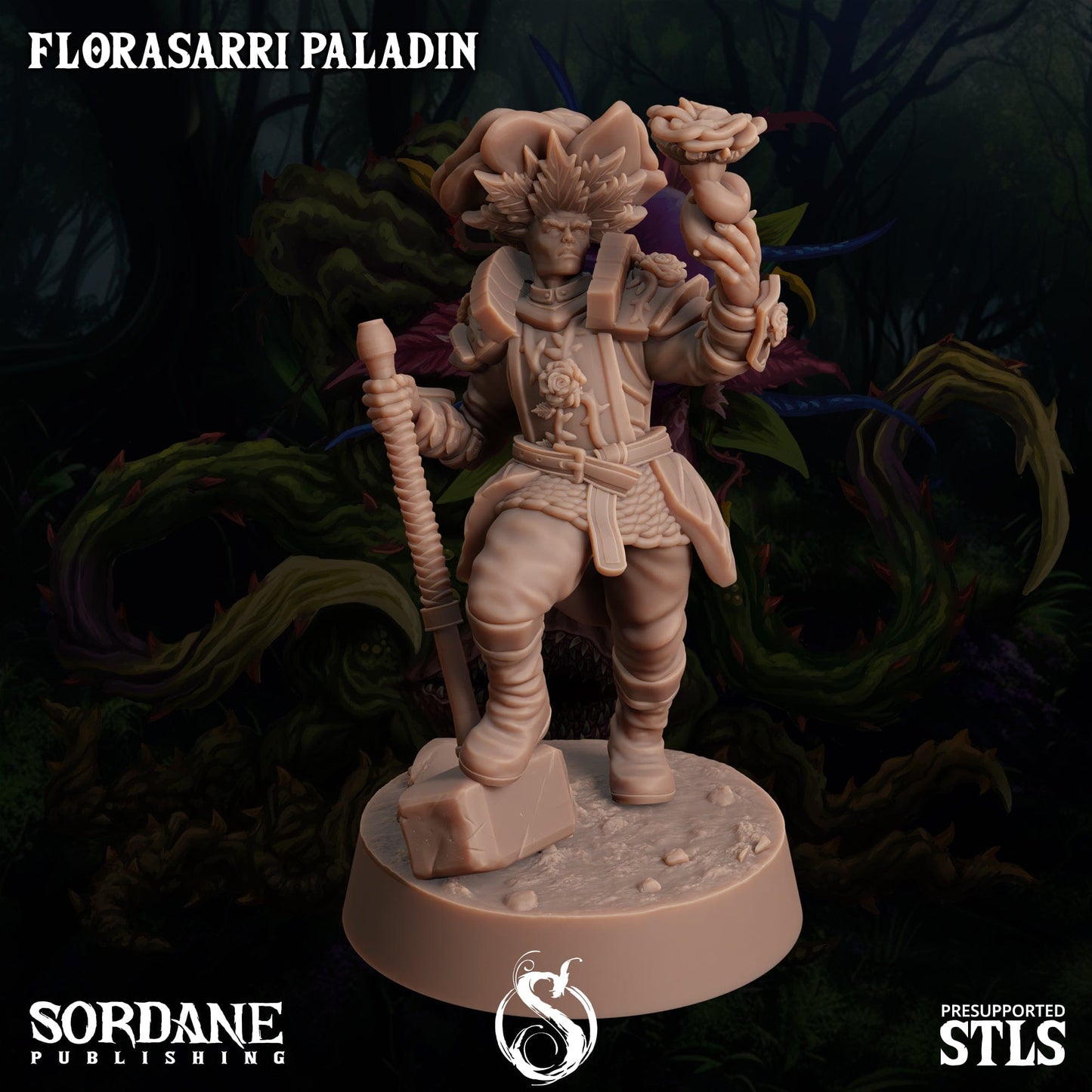 3D Printed Sordane Publishing Florasarri Paladin Cupid's Embrace Set 28 32mm D&D - 3D Printing Boss 