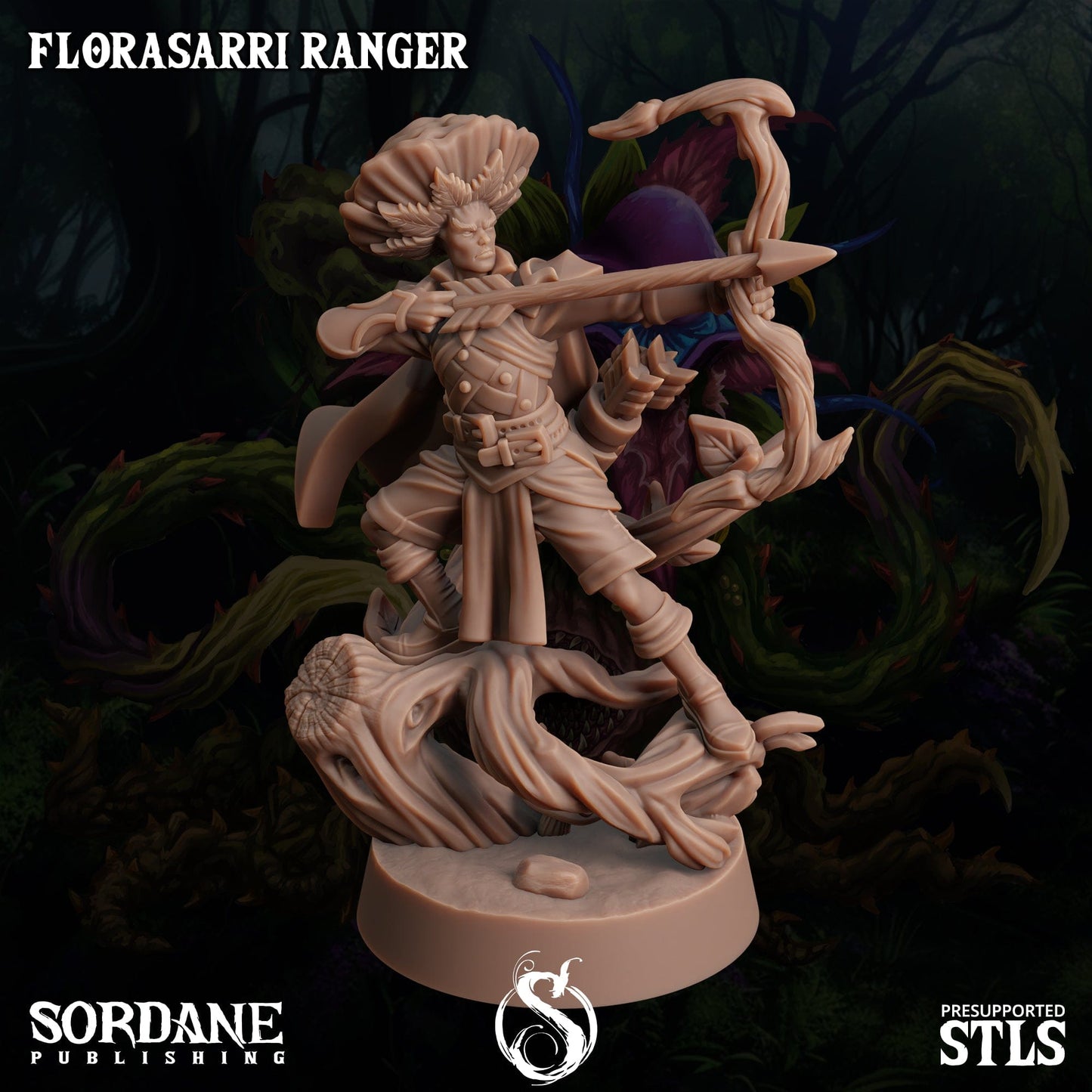 3D Printed Sordane Publishing Florasarri Ranger Cupid's Embrace Set 28 32mm D&D - 3D Printing Boss 