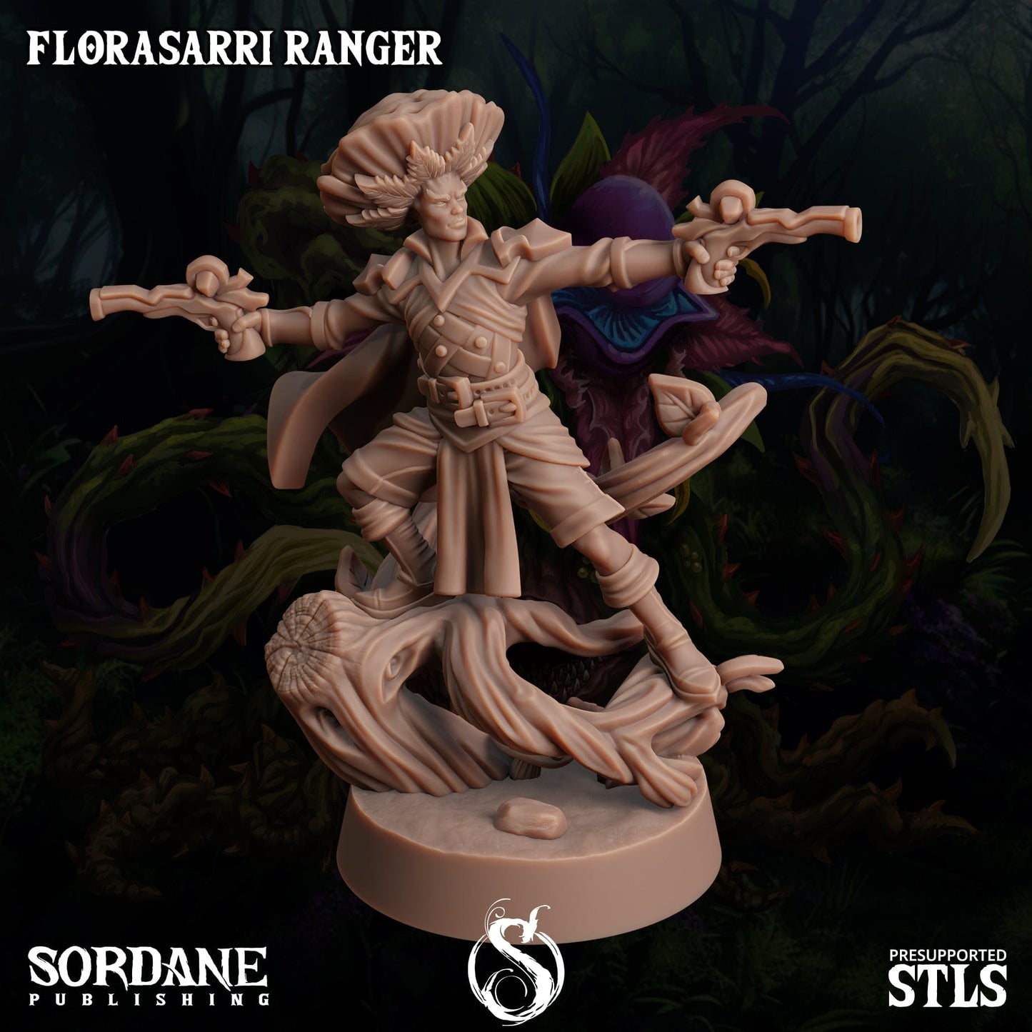 3D Printed Sordane Publishing Florasarri Ranger Cupid's Embrace Set 28 32mm D&D - 3D Printing Boss 
